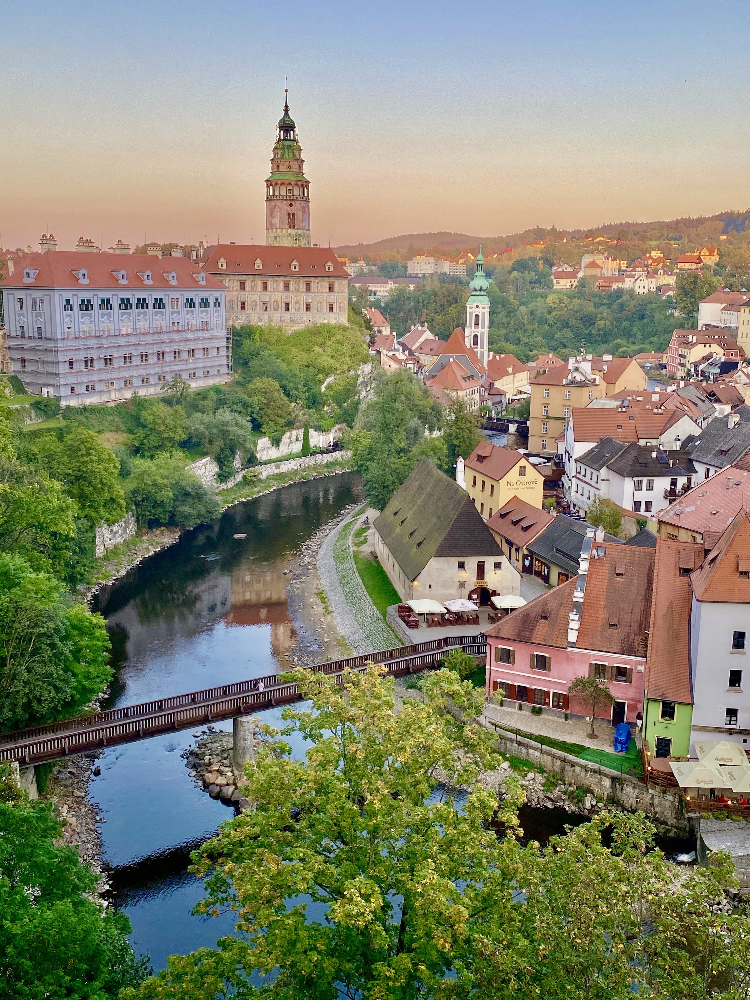 Cloak Bridge (Plášťový most) — Český Krumlov Castle